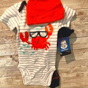 Gerber 3 pc onsie set